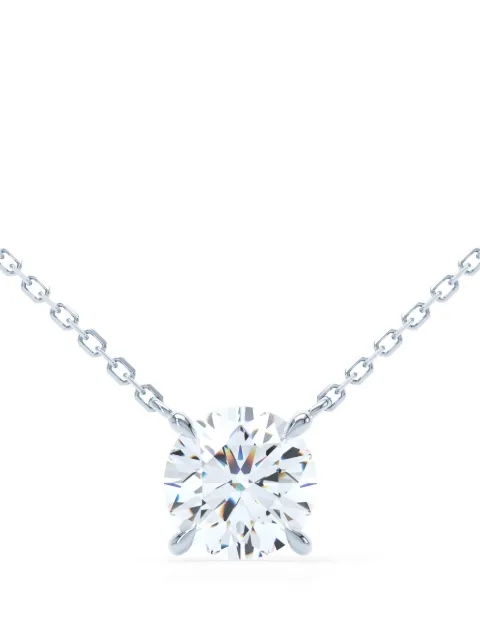 LOEV  collar Floating Brilliant en oro blanco reciclado de 18kt con diamante