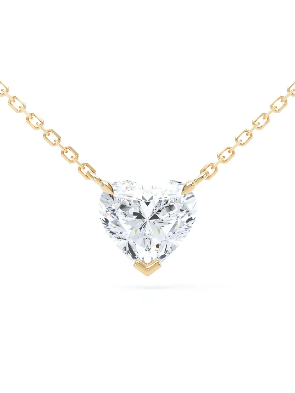 Loev 18kt Recycled Yellow Gold Floating Heart Diamond Necklace In Gold