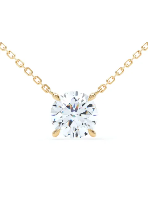 LOEV  18kt recycled yellow gold Floating Brilliant diamond necklace
