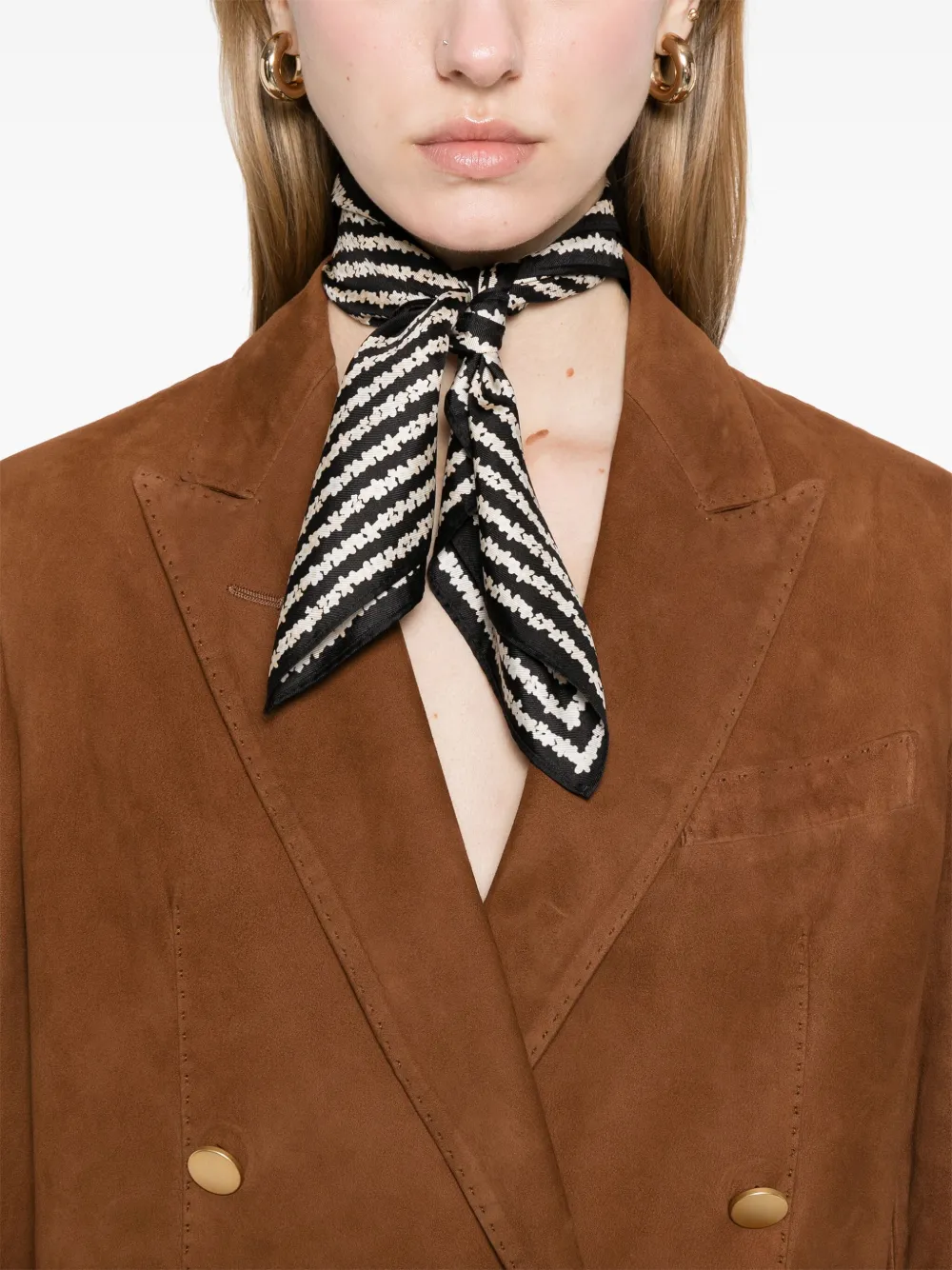 Tagliatore Josie Double-breasted Tailored Jacket In Brown
