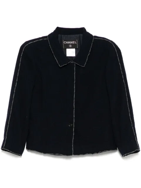 CHANEL Pre-Owned frayed jacket