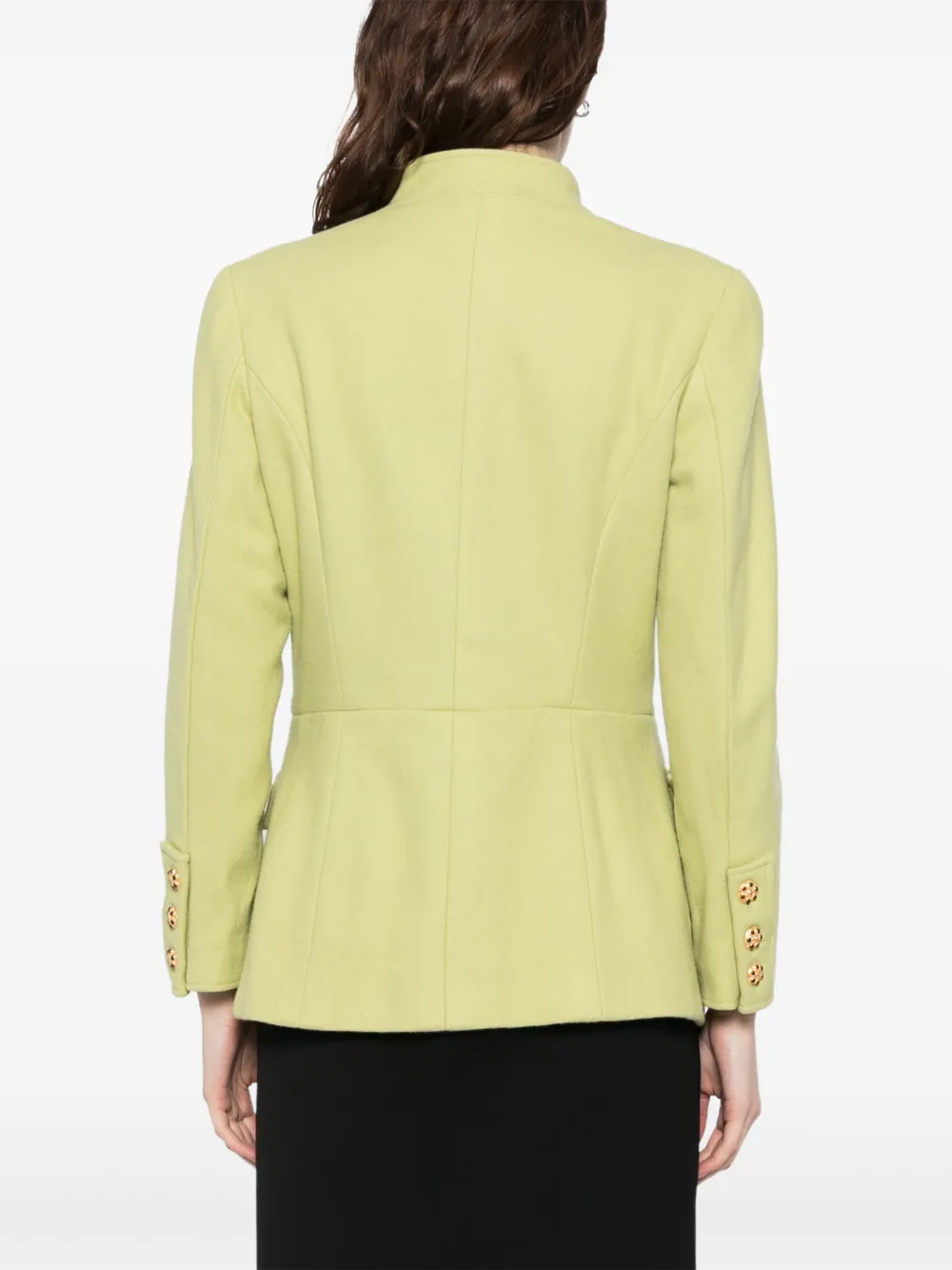 Pre-owned Chanel Wool Jacket In Green