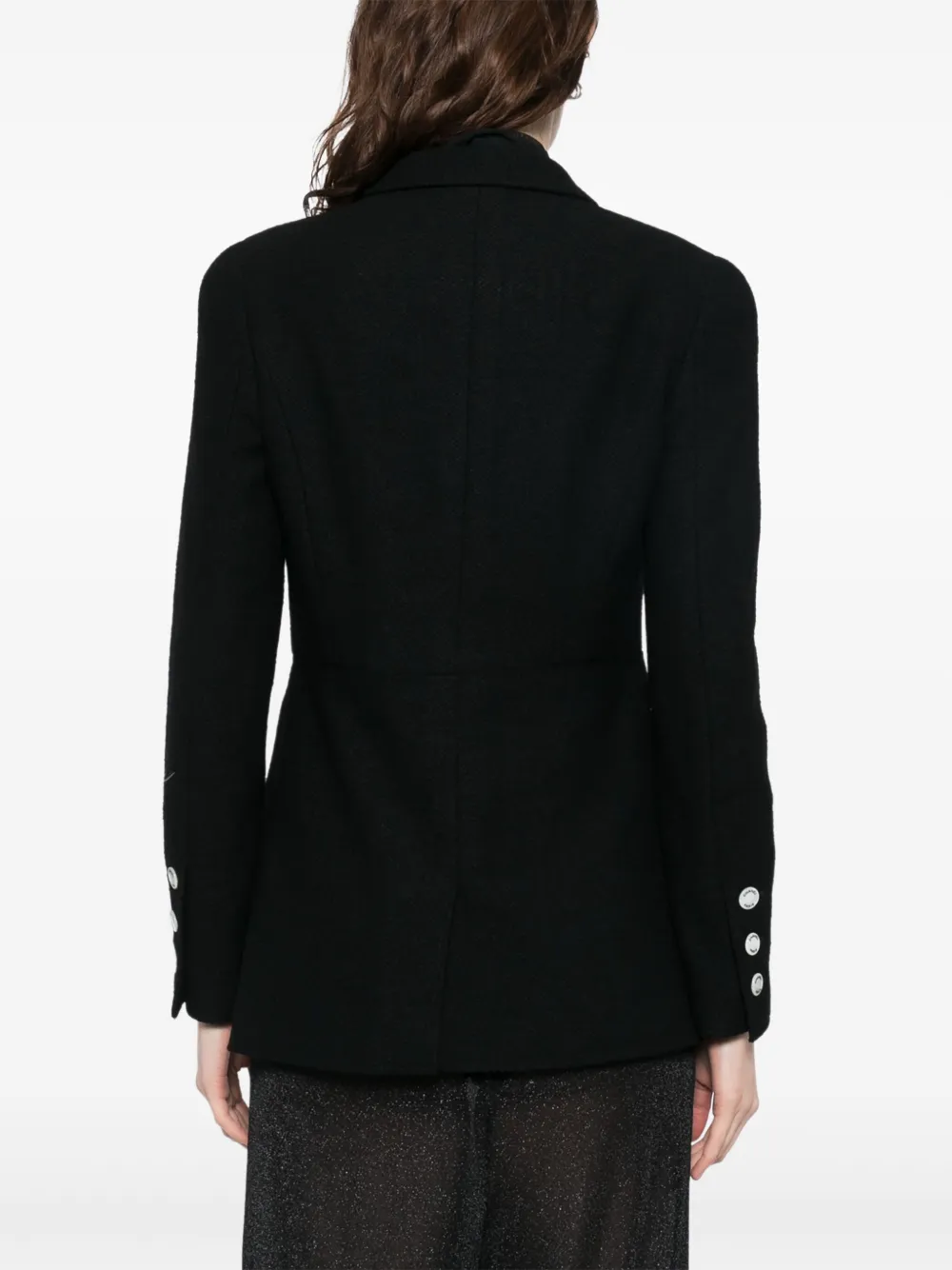 Pre-owned Chanel Double-breasted Blazer In Black