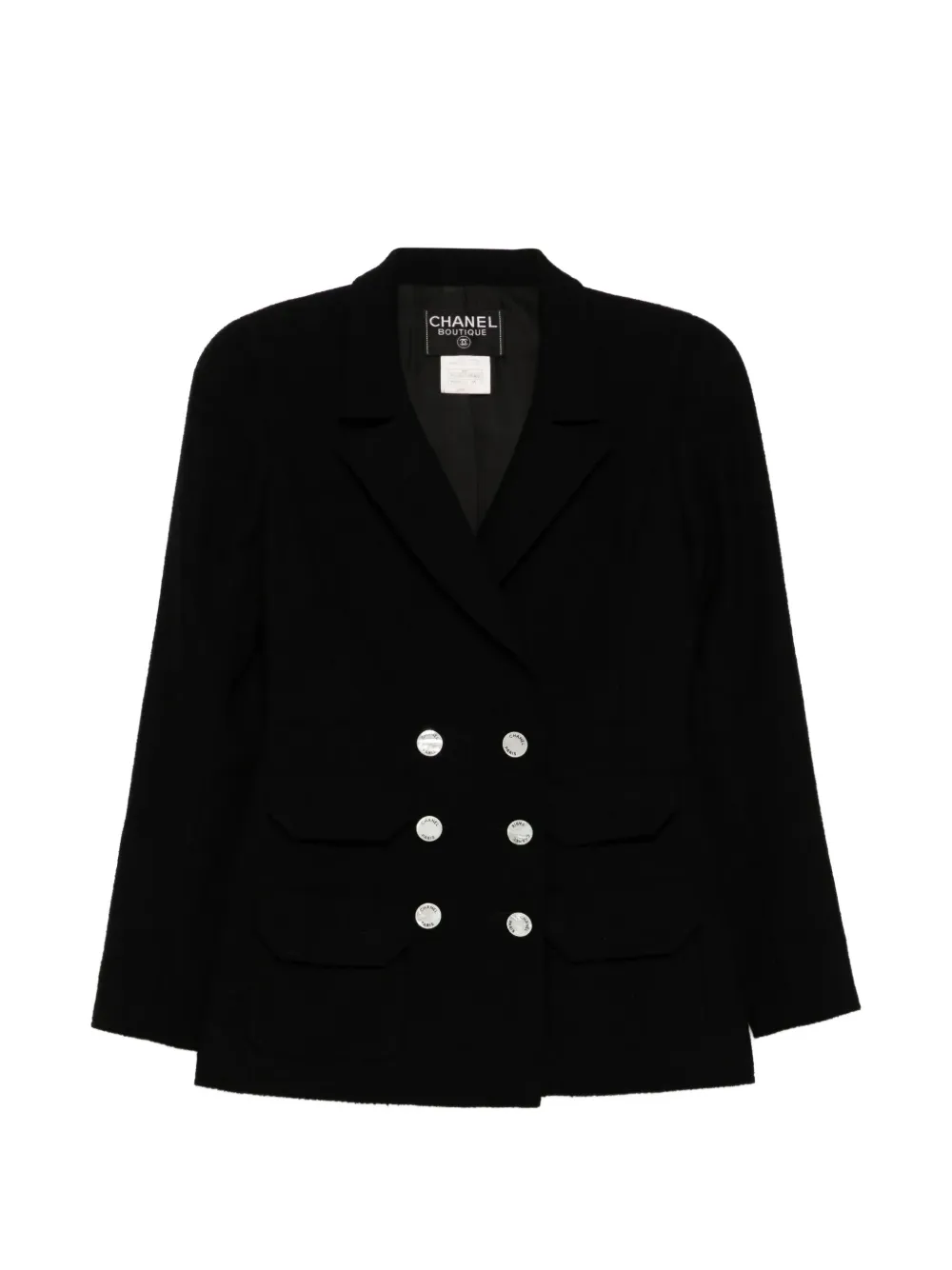 CHANEL Pre-Owned Doppelreihiger Blazer - Schwarz
