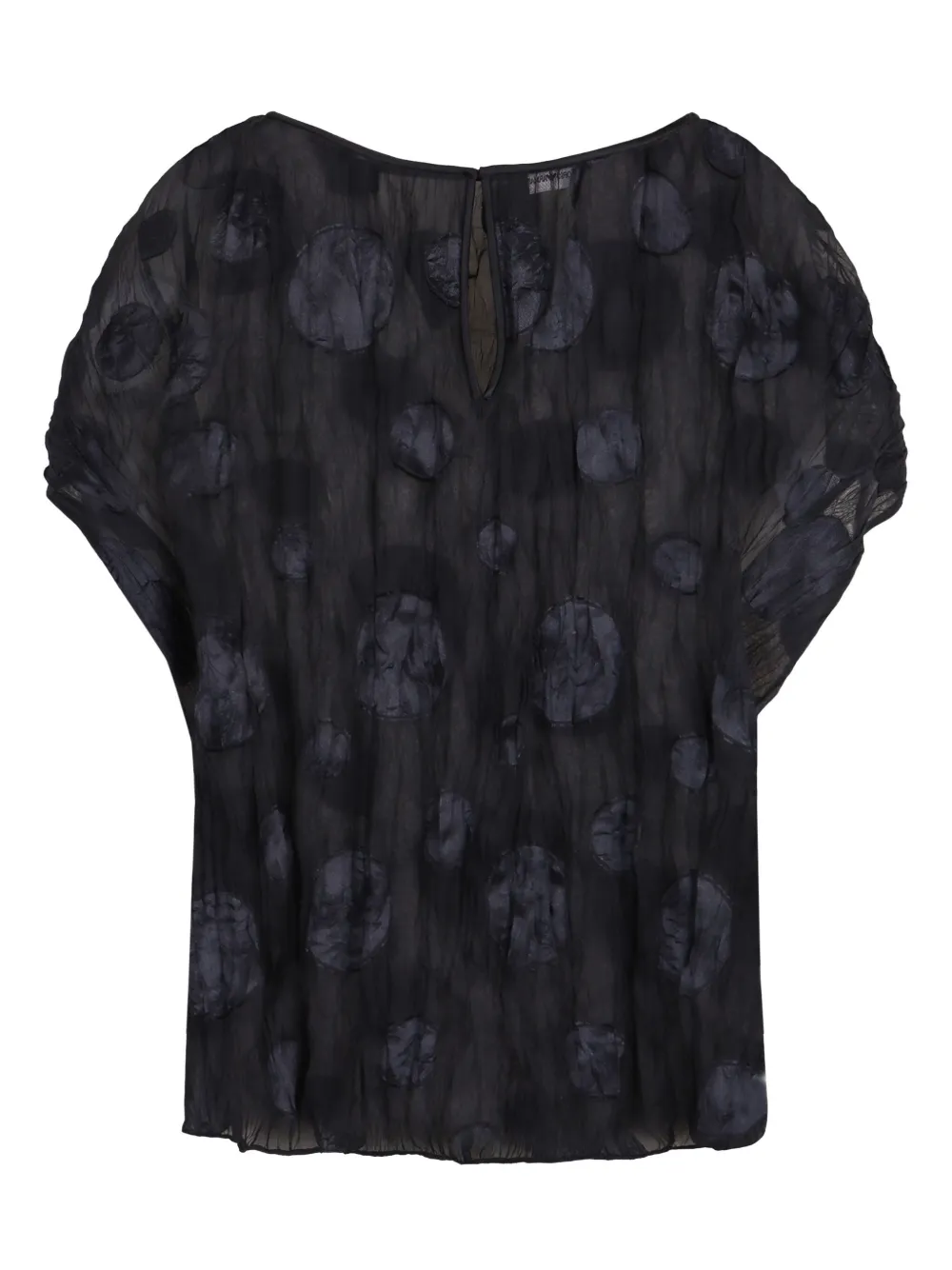 Emporio Armani Blouse met jacquard - Blauw