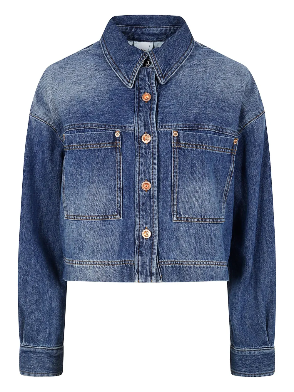 ASPESI cropped denim jacket | Blue | Image 1
