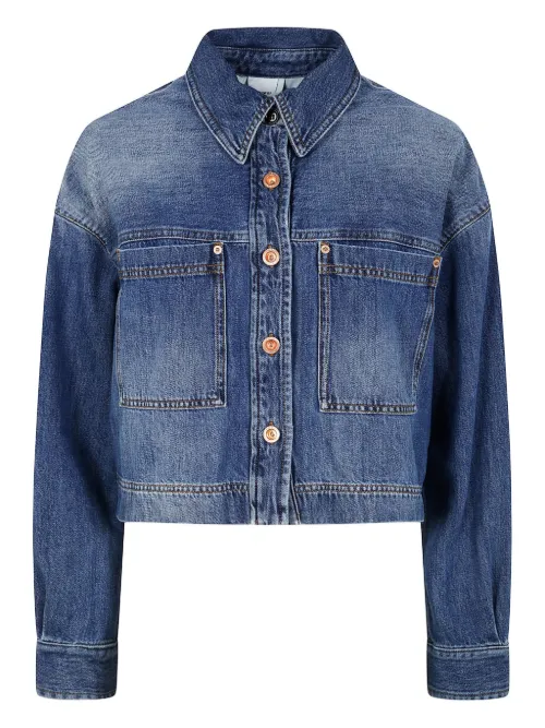 ASPESI veste courte en jean - Bleu - ASPESI - Modalova