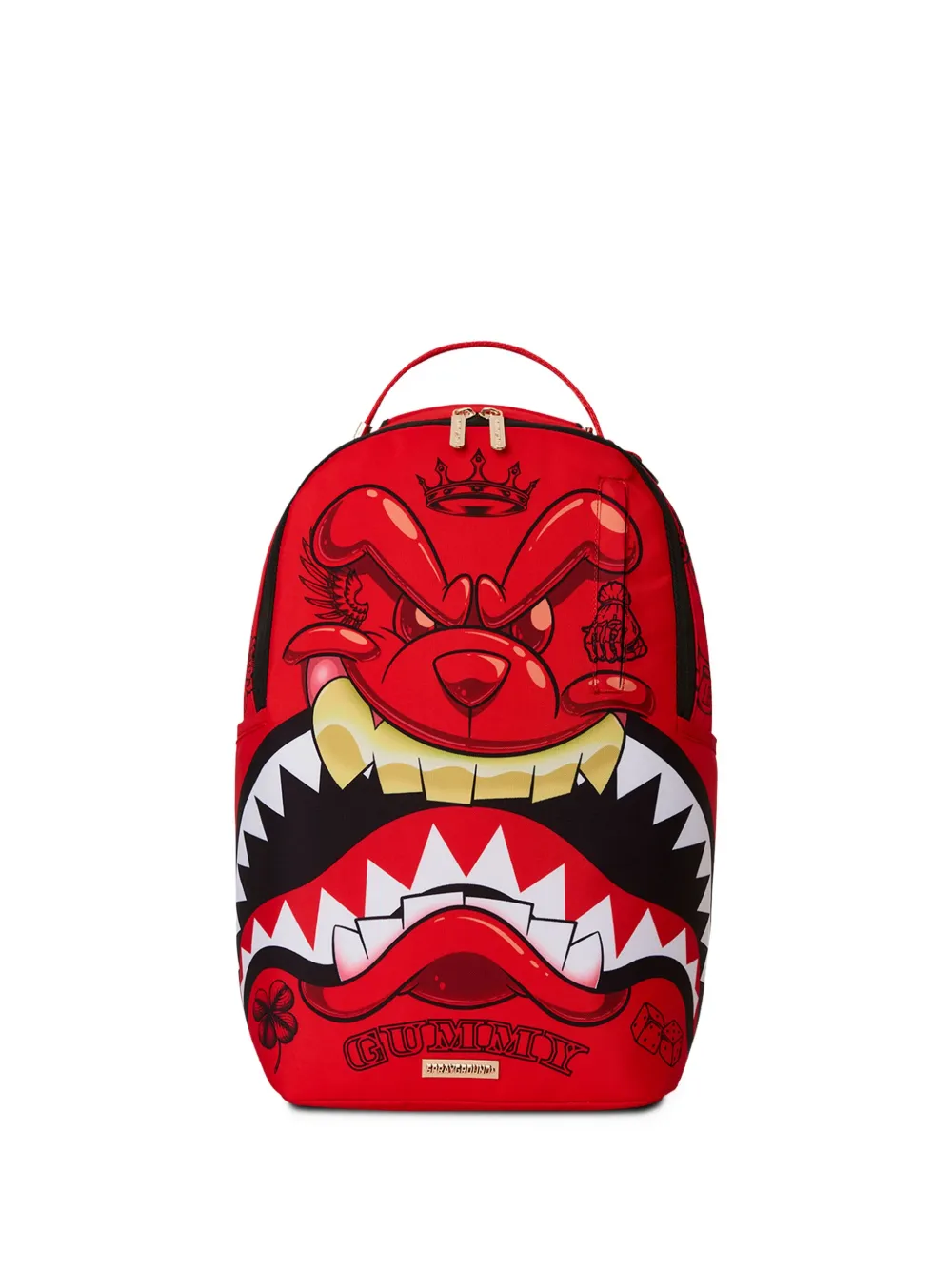 sprayground kid Diablo Big Mean Shark Bite Rucksack | Rot | Image 1
