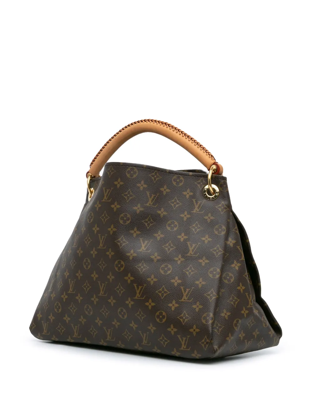 Louis Vuitton Pre-Owned 2010 Artsy MM hobo tas met monogram - Bruin