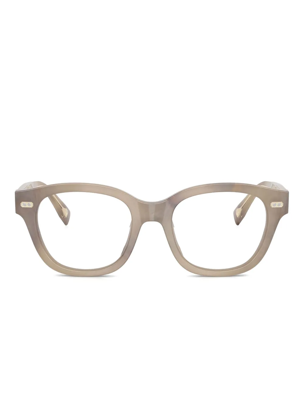 Brunello Cucinelli square-frame glasses | Brown | Image 1