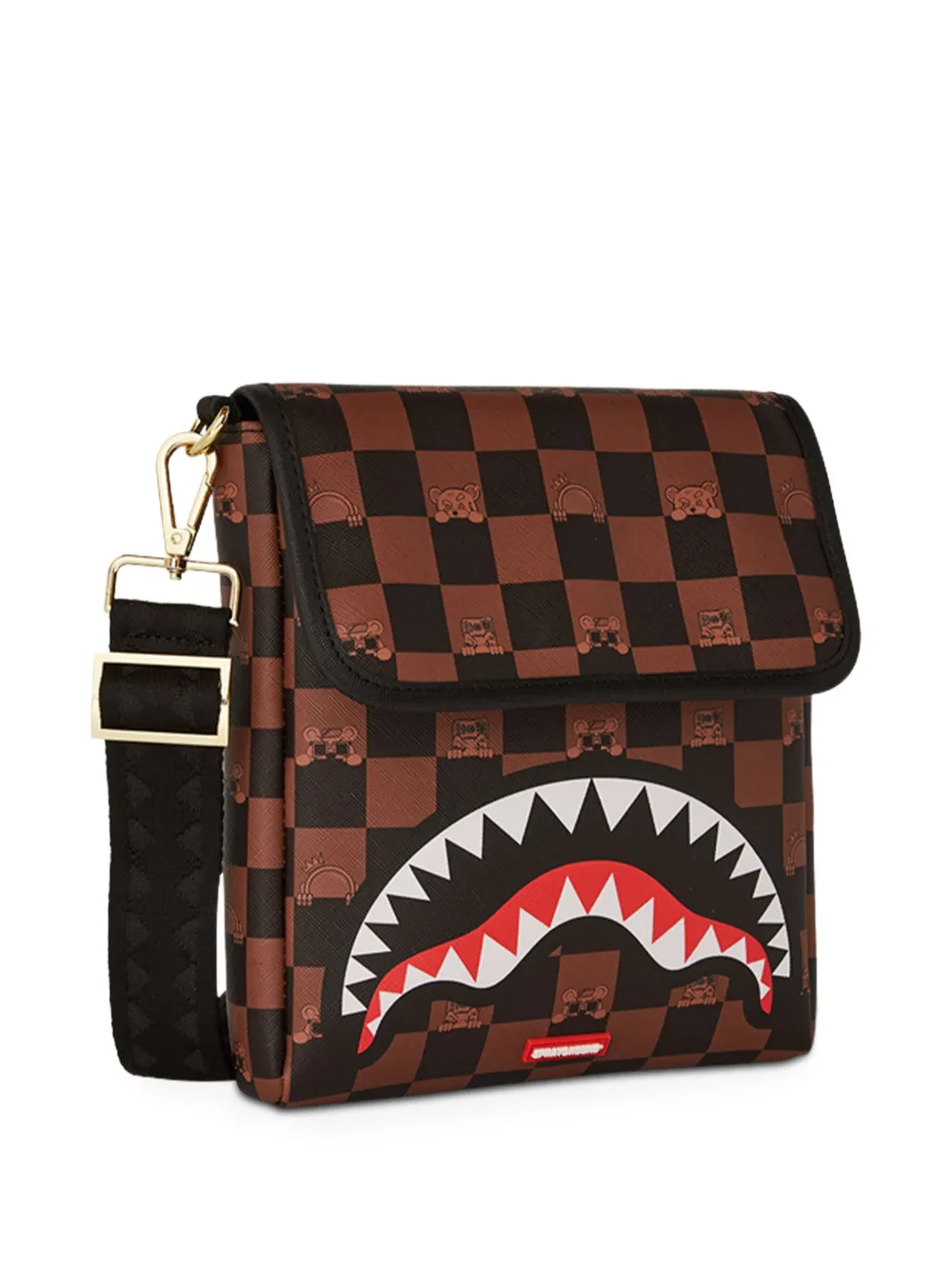 sprayground kid Leren tas Bruin