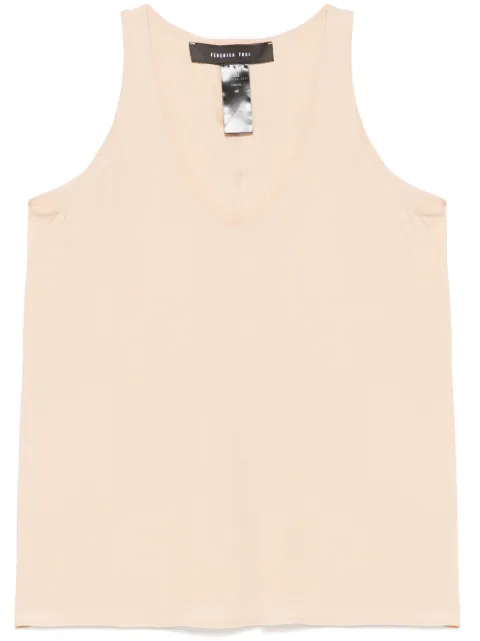 Federica Tosi crepe de chine tank top