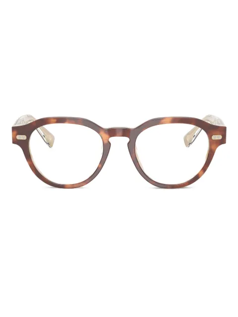 Brunello Cucinelli tortoiseshell round-frame glasses