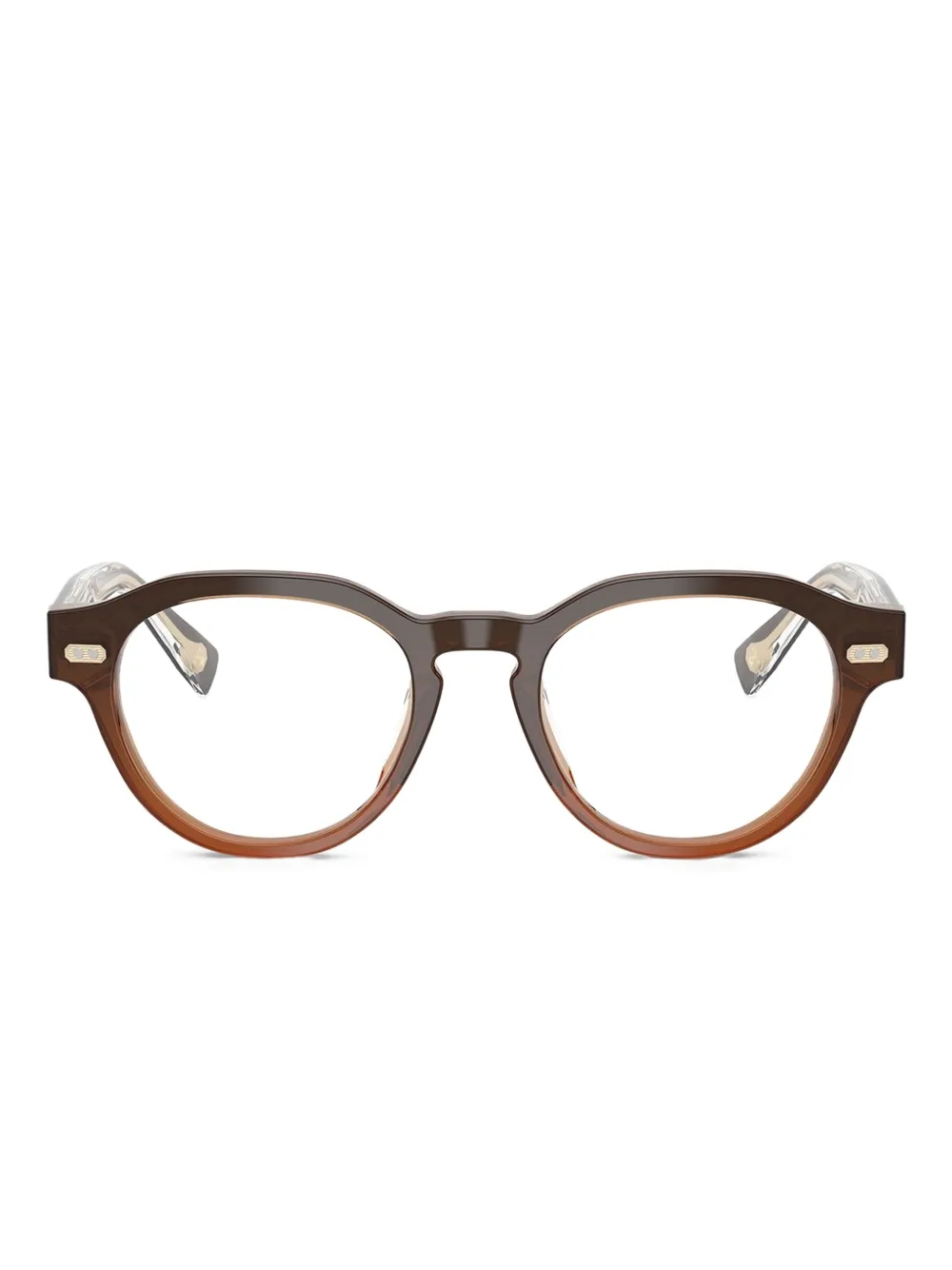 Brunello Cucinelli round-frame glasses | Brown | Image 1
