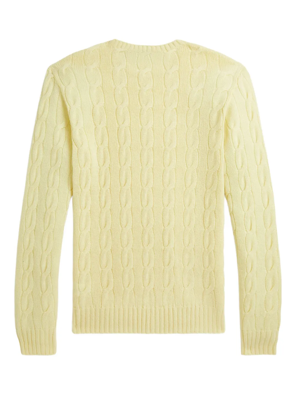 Ralph Lauren Purple Label Kabelgebreide trui Geel
