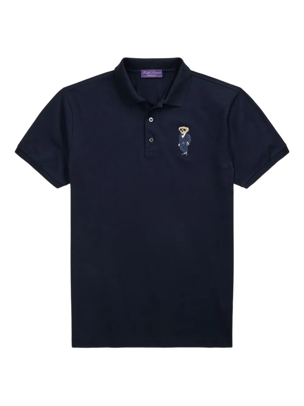 Ralph Lauren Purple Label Poloshirt met geborduurd logo Blauw