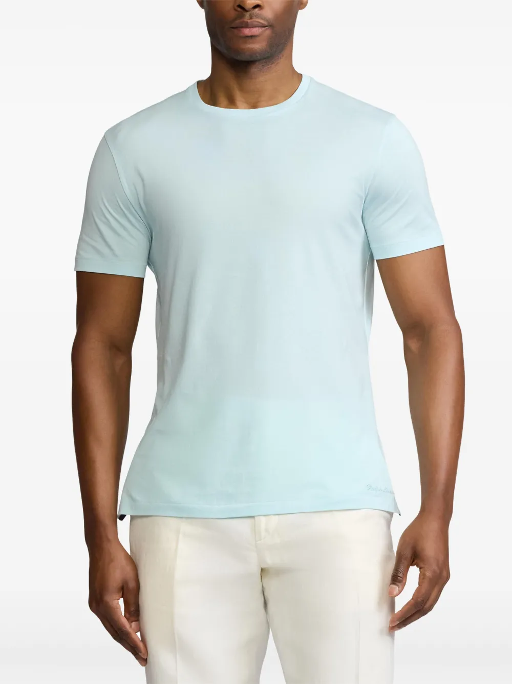Ralph Lauren Purple Label Katoenen T-shirt Blauw