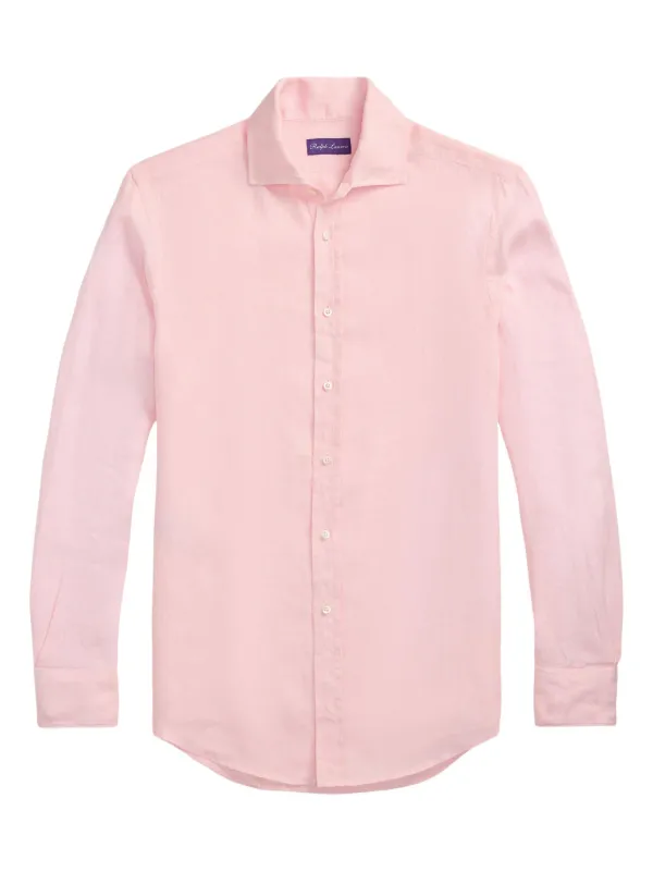 Ralph Lauren Purple Label リネンシャツ | ピンク | FARFETCH JP