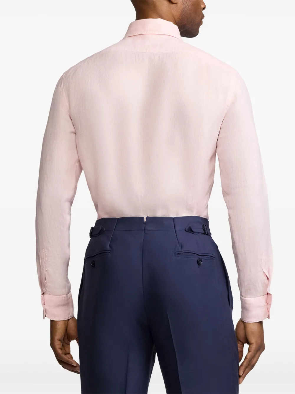 Ralph Lauren Purple Label Linnen overhemd Roze