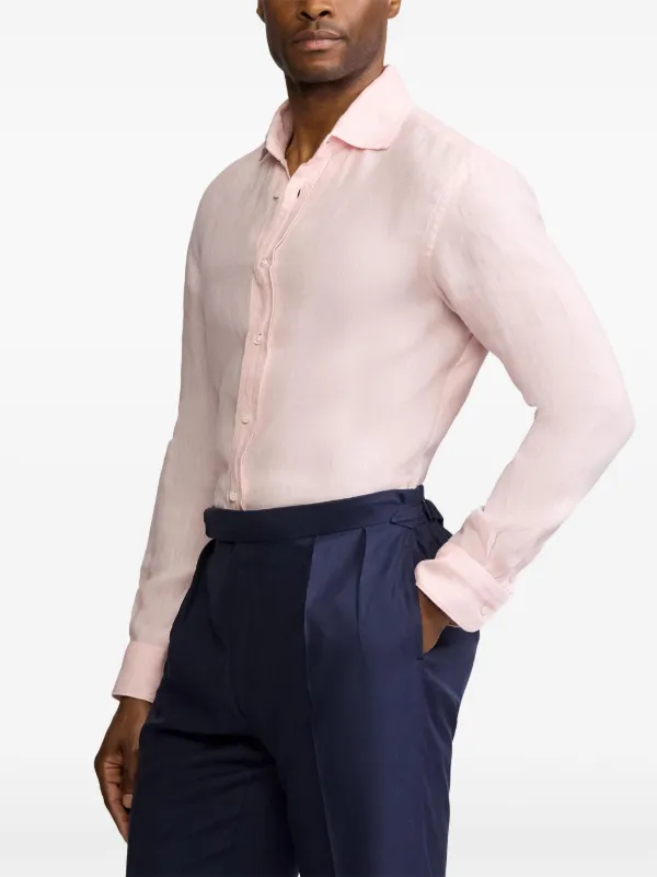 Ralph Lauren Purple Label リネンシャツ | ピンク | FARFETCH JP