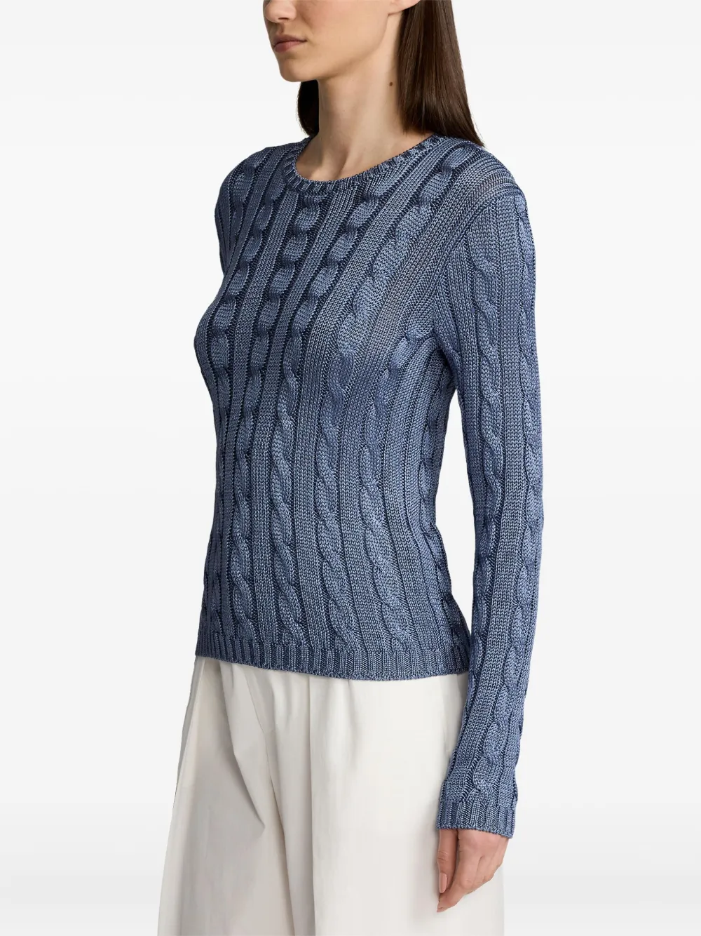Ralph Lauren Collection Kabelgebreide trui Blauw