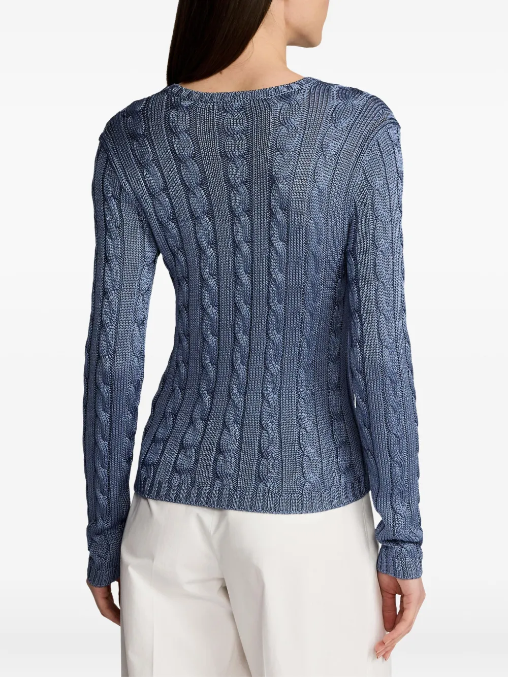 Ralph Lauren Collection Kabelgebreide trui Blauw