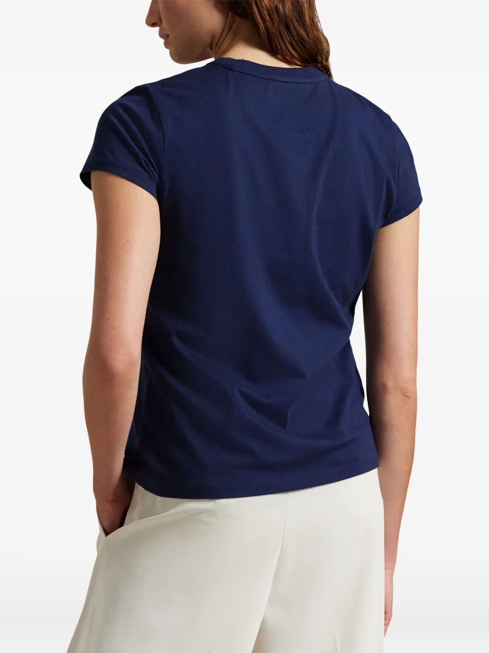 Polo Ralph Lauren Wimbledon T-shirt met logo Blauw
