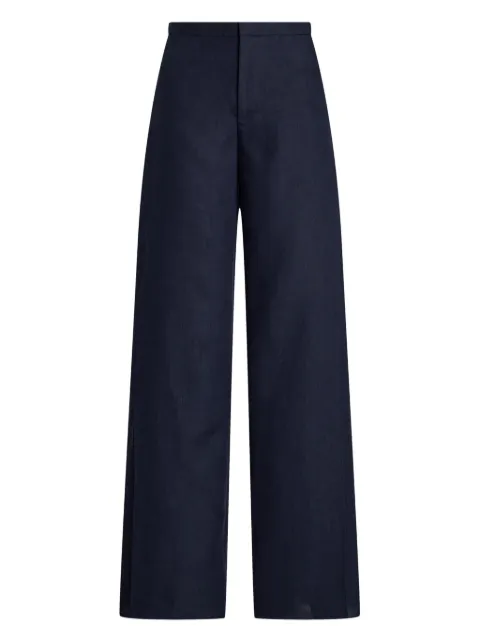 Ralph Lauren Collection linen straight-leg trousers