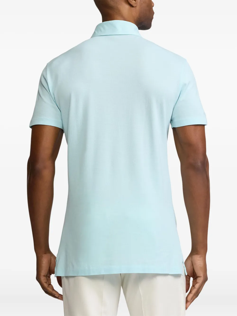 Ralph Lauren Purple Label Katoenen poloshirt Blauw