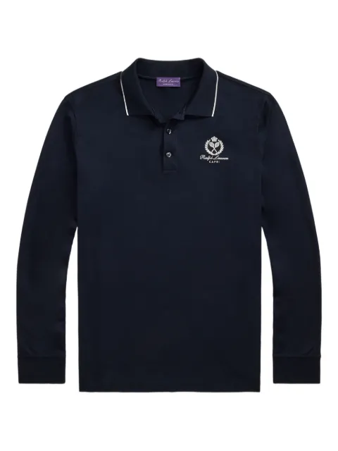 Ralph Lauren Purple Label playera tipo polo manga larga