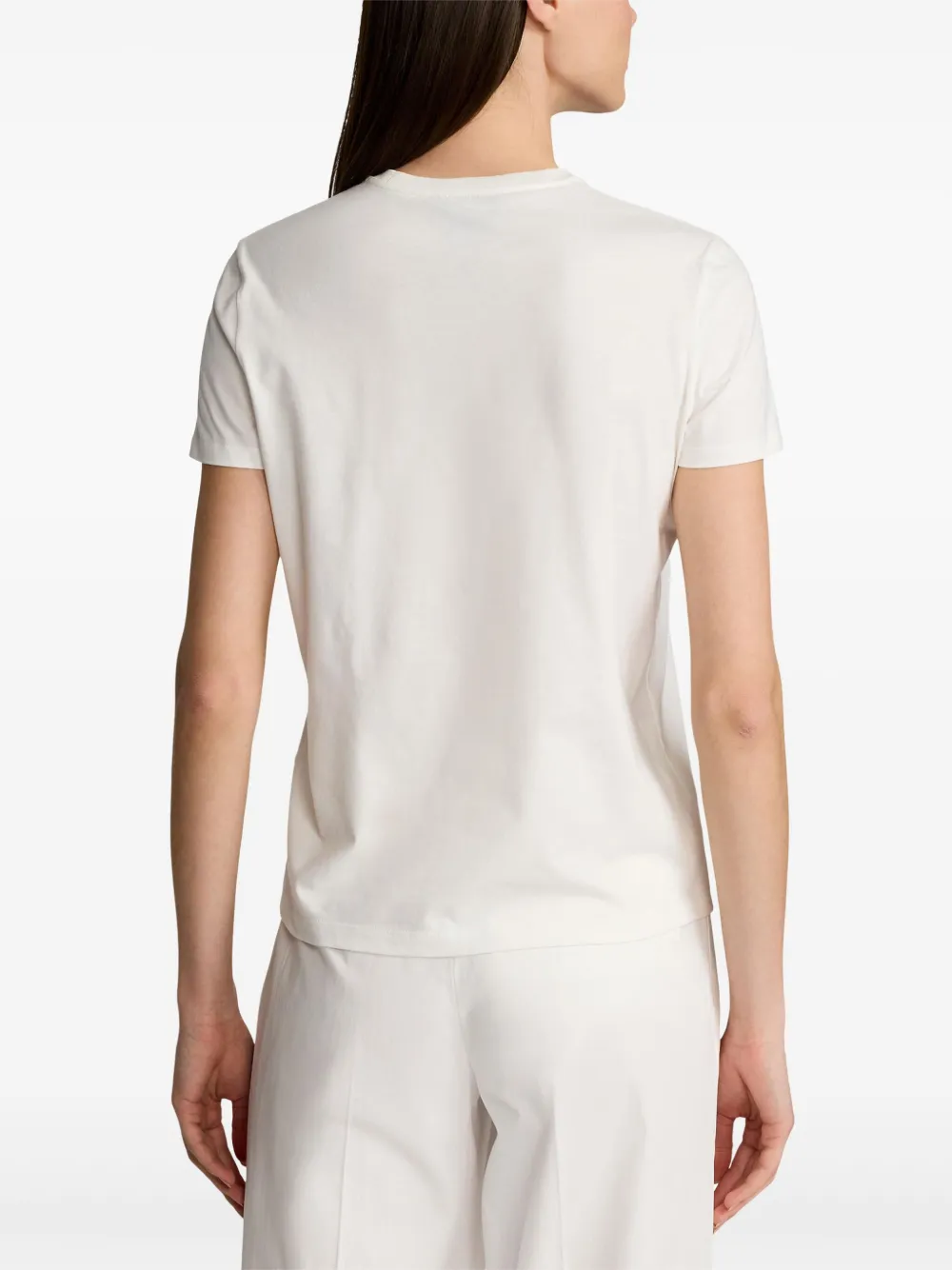 Ralph Lauren Collection T-shirt met beerprint Wit