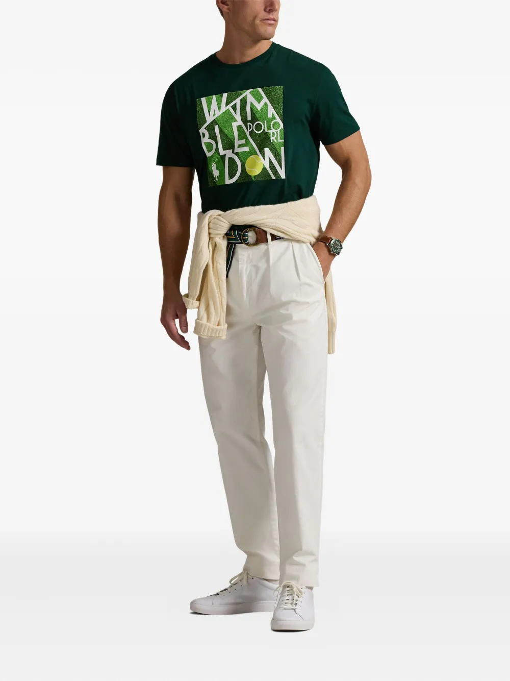 Polo Ralph Lauren playera con estampado gráfico en colaboración con Wimbeldon | Playeras | Image 2