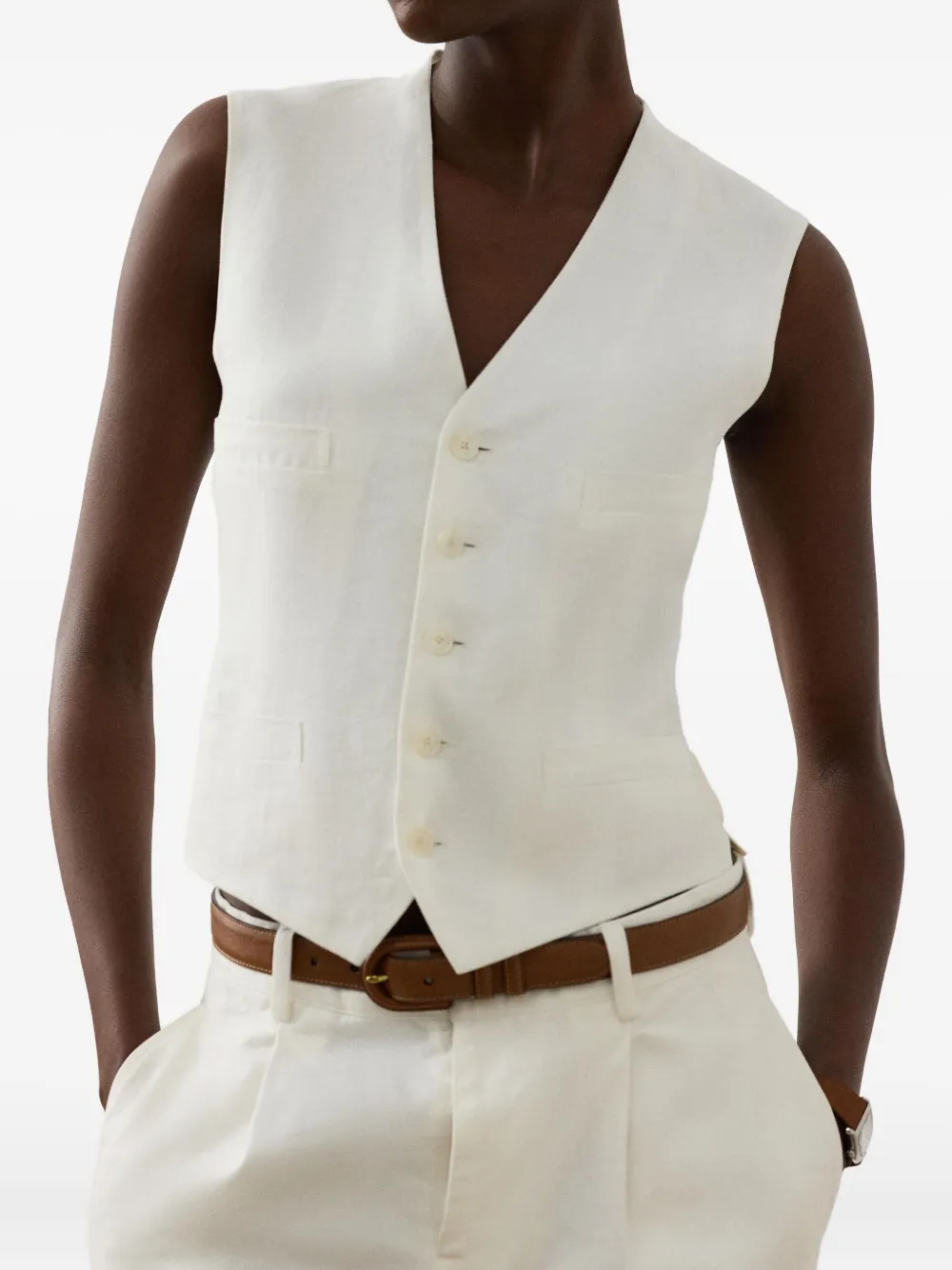 Ralph Lauren Collection Button-up jack Wit