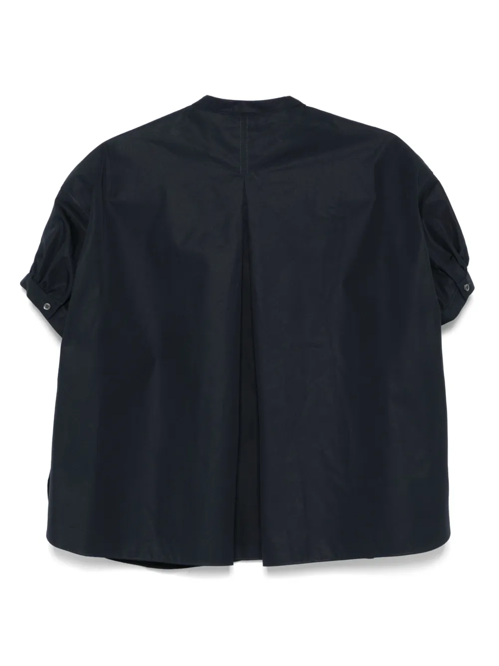 ASPESI Popeline blouse met korte mouwen - Blauw