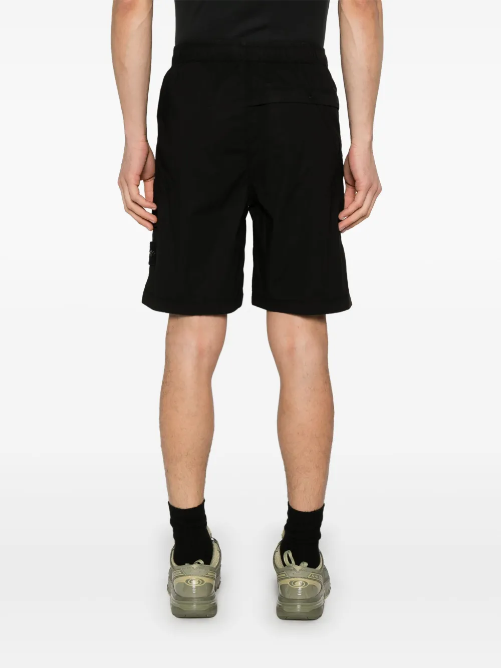 Stone Island Shorts met Compass-logopatch Zwart