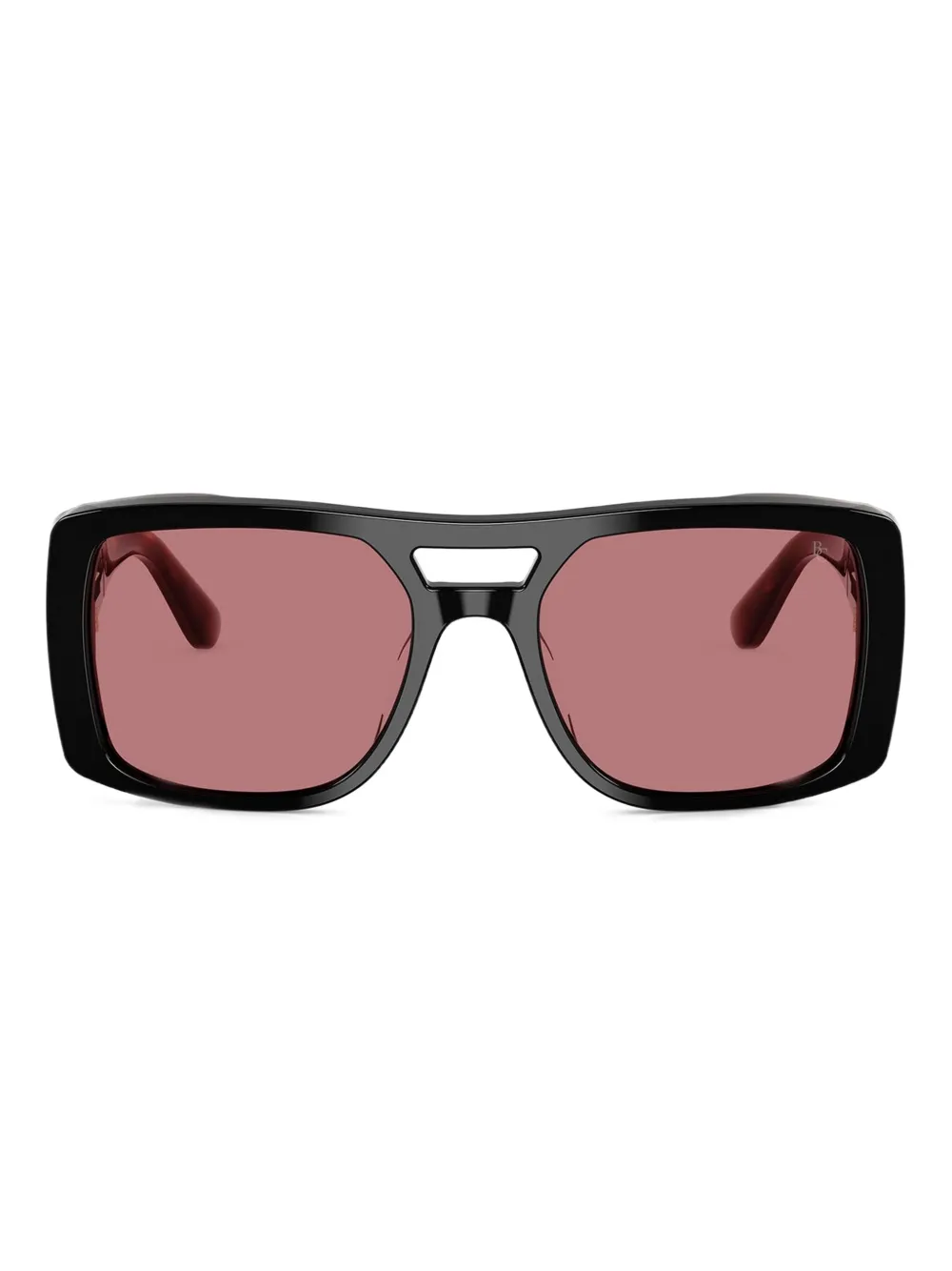 Brunello Cucinelli Zonnebril met vierkant montuur Zwart