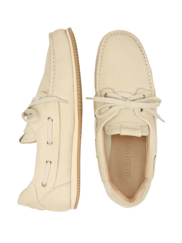 フラットシューズ Jacquemus 'Les Batto' Boat Shoe Jacquemus Les Batto Leather Boat Shoes | Saks Fifth Avenue
