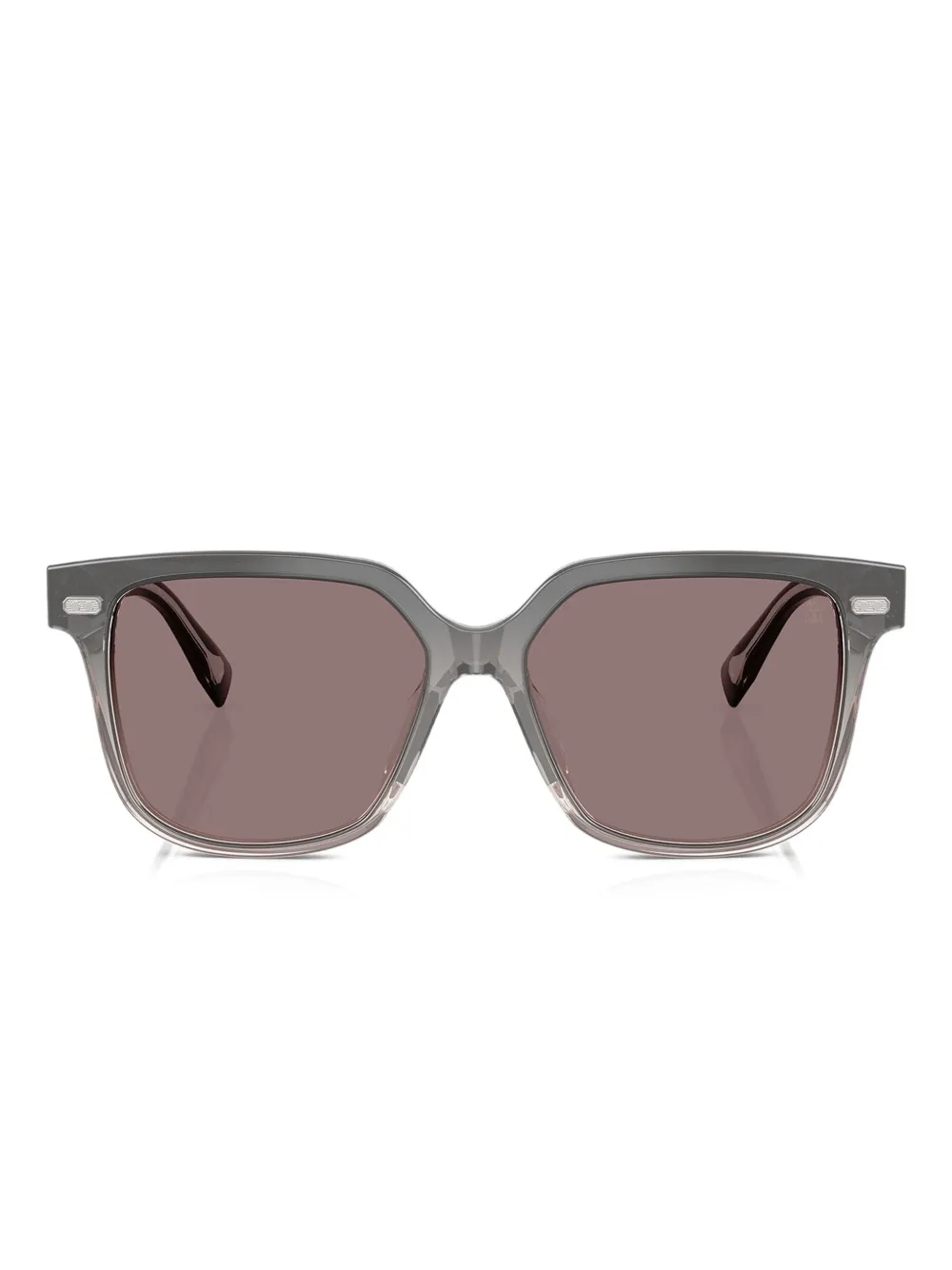 Brunello Cucinelli Zonnebril met vierkant montuur Zwart