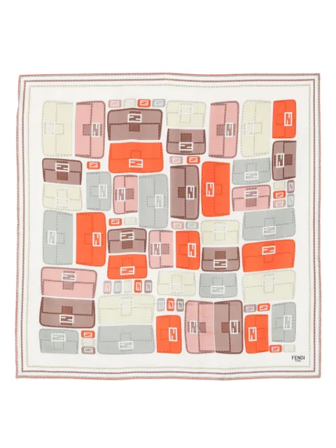 FENDI Foulard con stampa astratta
