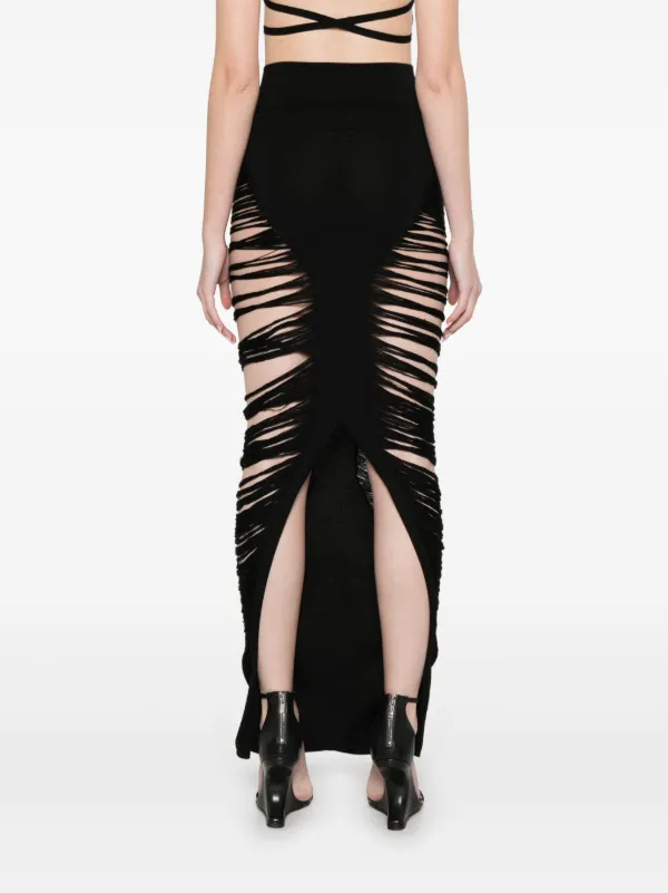 Rick Owens Pillar Maxi Skirt | Black | FARFETCH