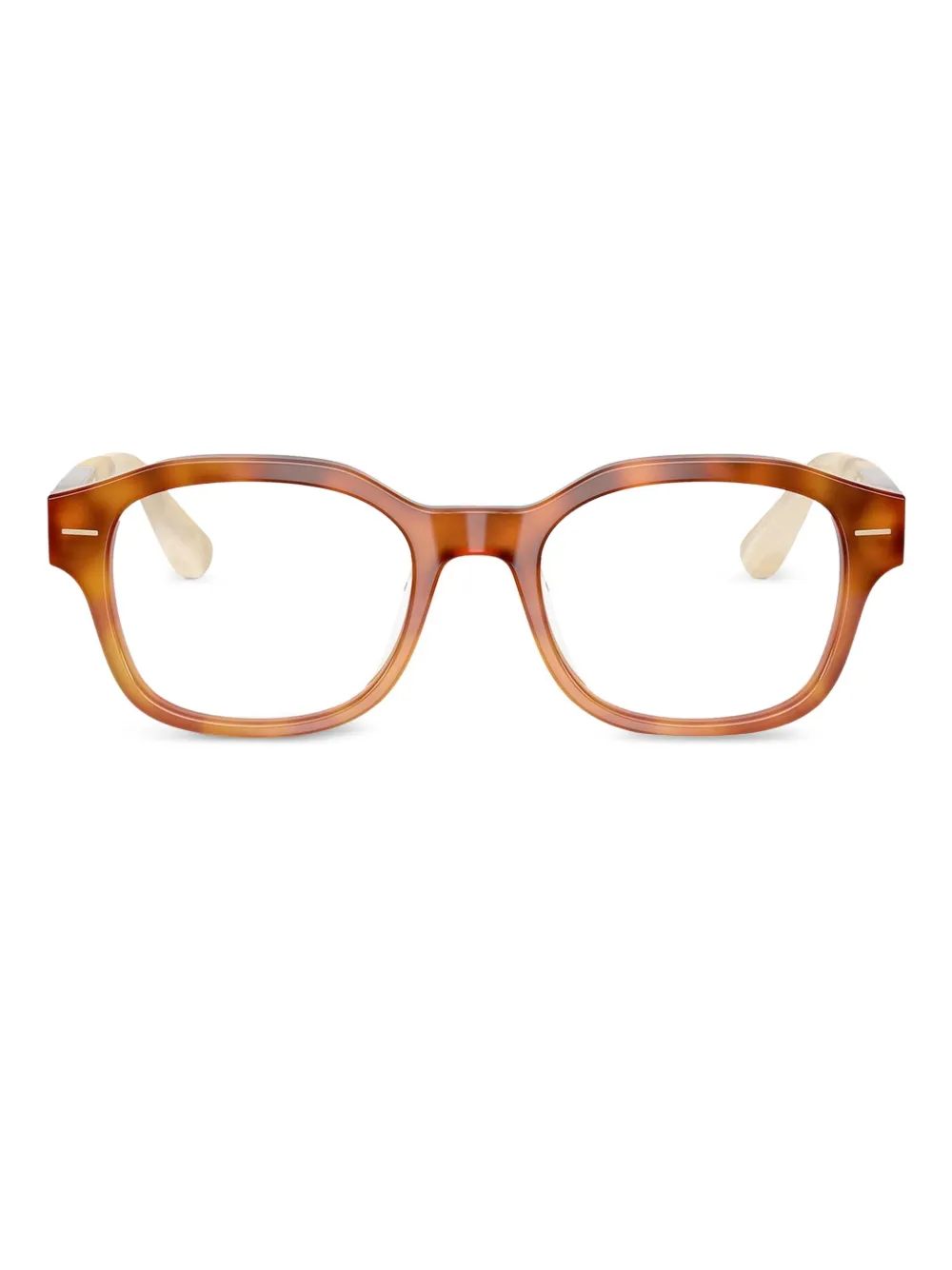 Brunello Cucinelli rectangle-frame glasses | Brown | Image 1