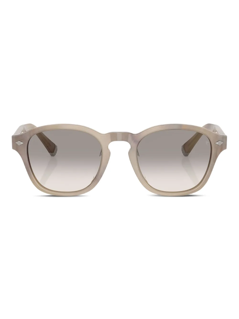 Brunello Cucinelli Zonnebril met rond montuur Beige