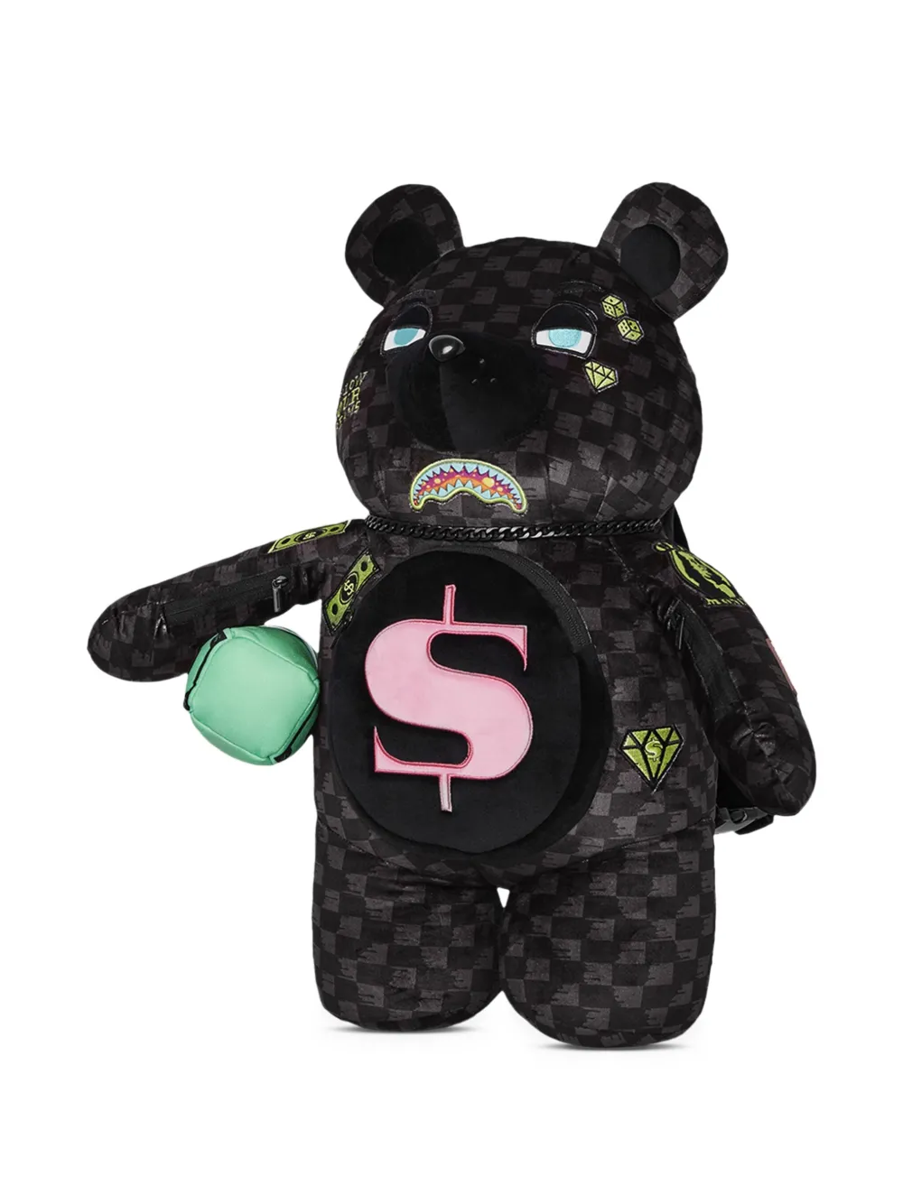 sprayground kid Geruite rugzak Zwart