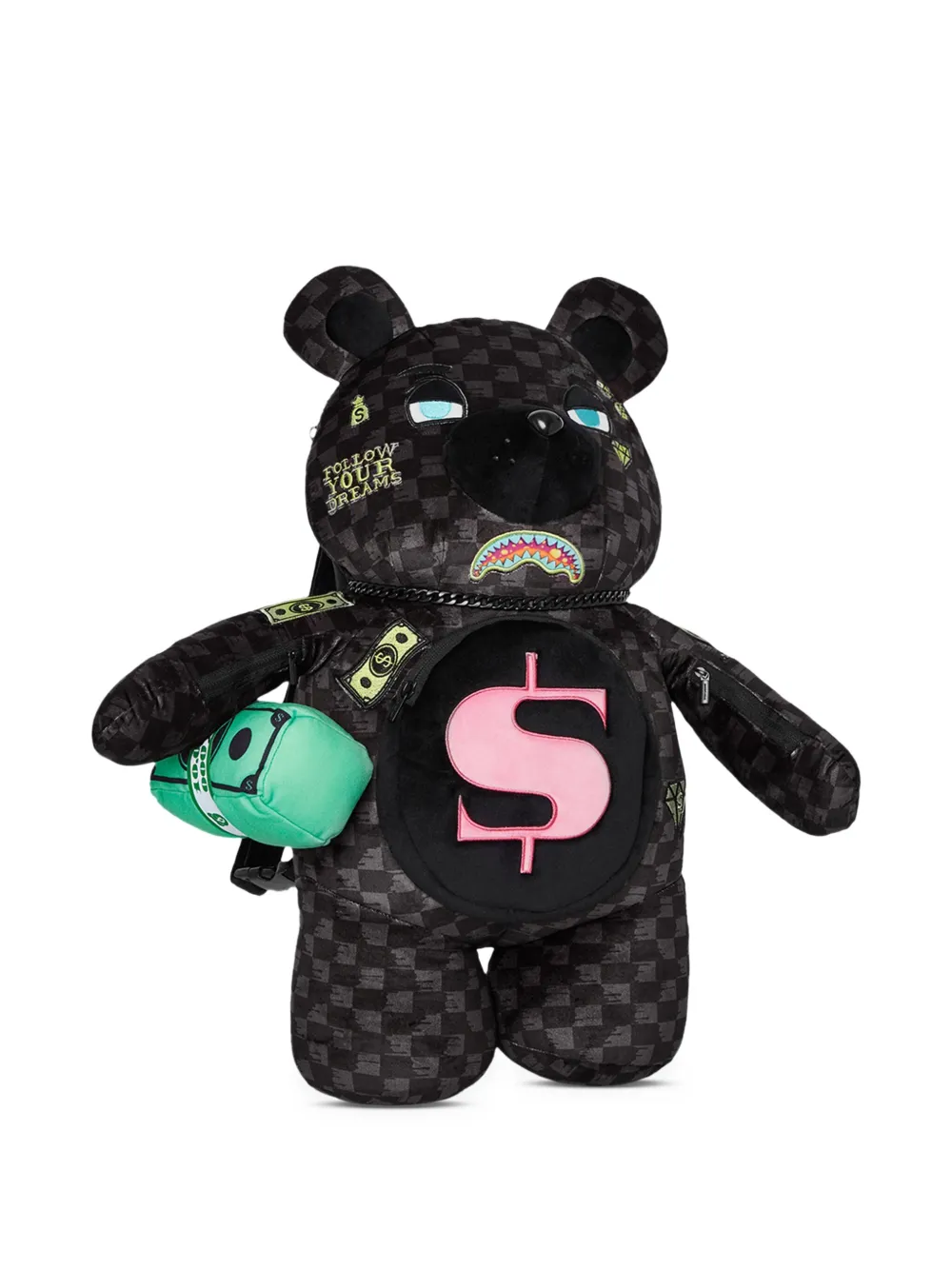sprayground kid Geruite rugzak Zwart