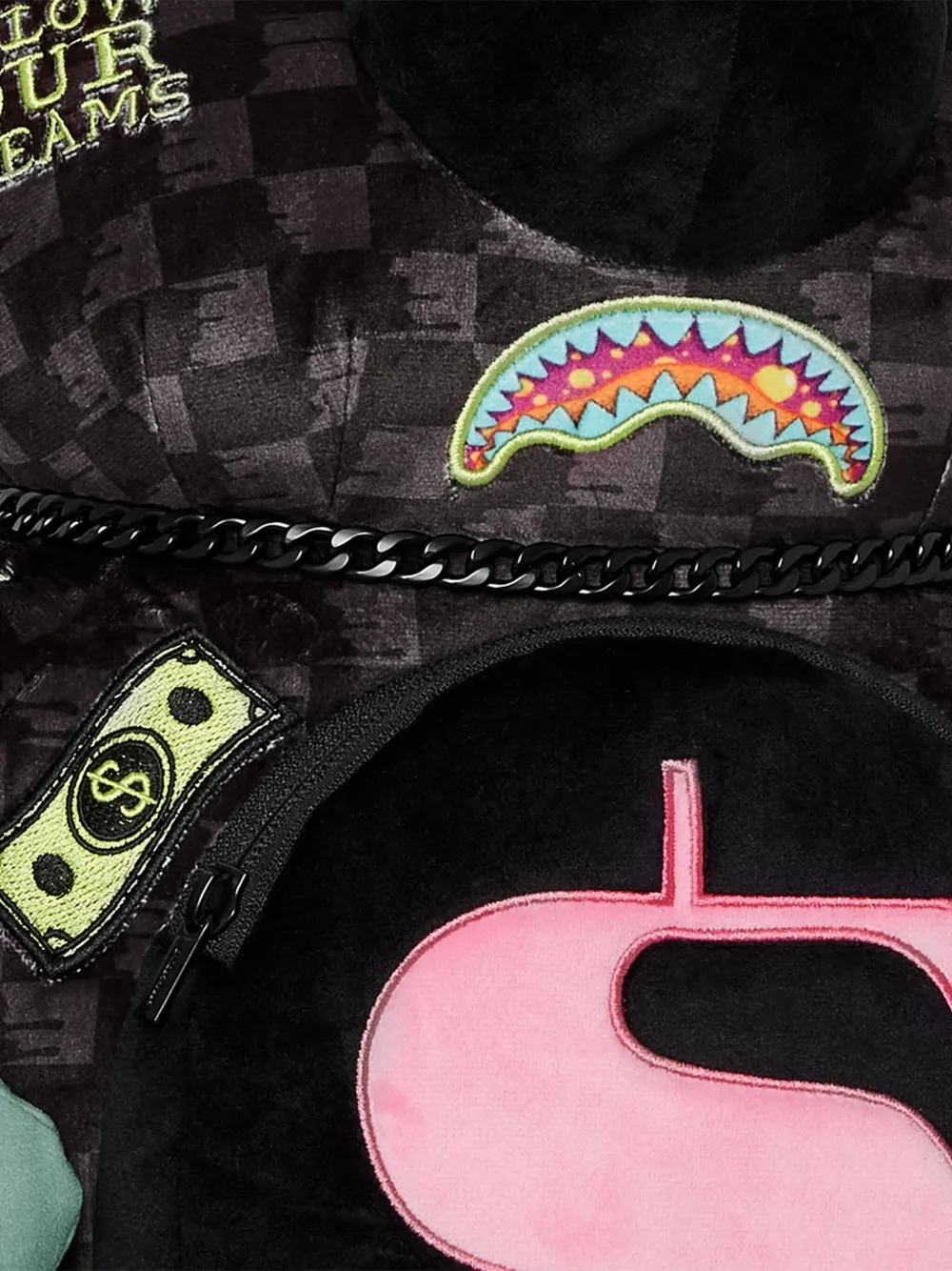 sprayground kid Geruite rugzak Zwart