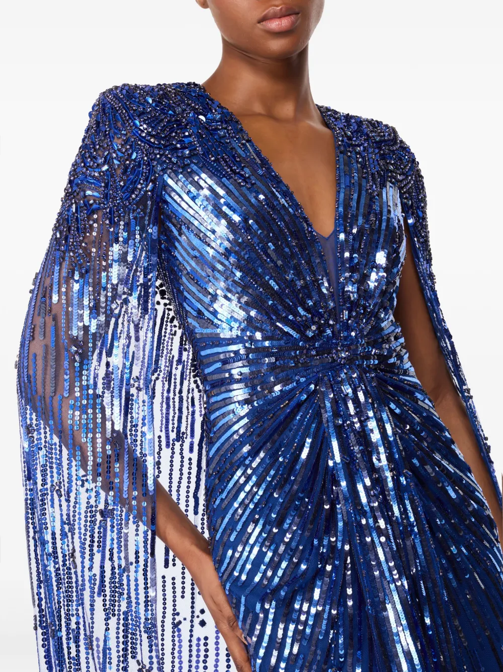 Jenny Packham Jurk verfraaid met pailletten Blauw