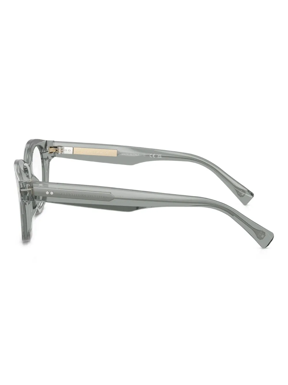 Brunello Cucinelli Bril met vierkant montuur Grijs