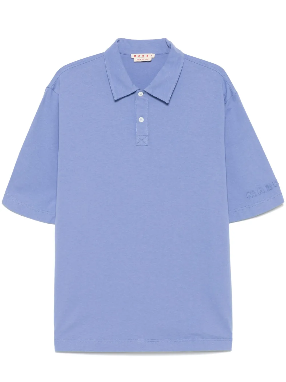 compact jersey polo shirt