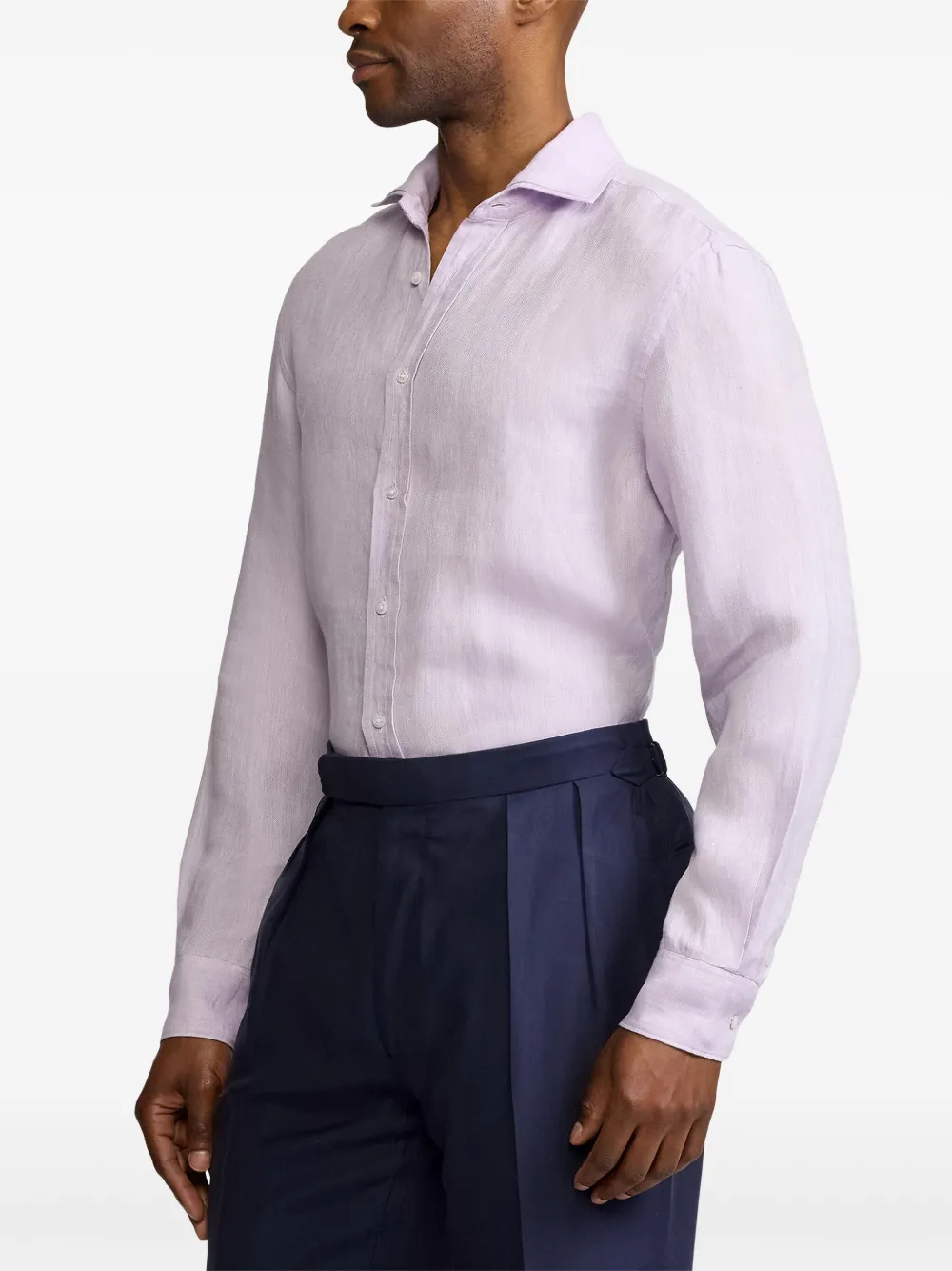 Ralph Lauren Purple Label Linnen overhemd Paars