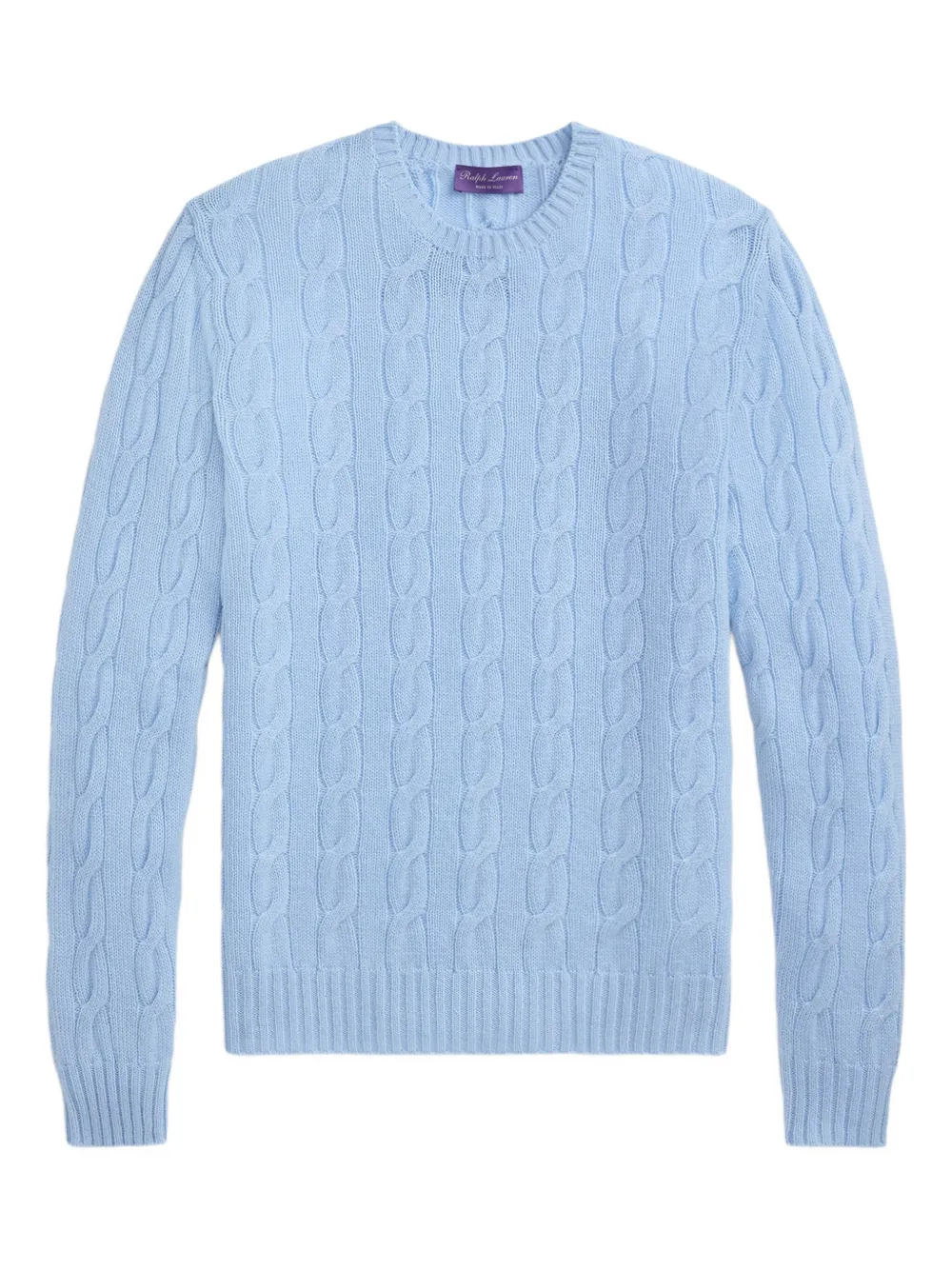 Ralph Lauren Purple Label Kabelgebreide trui Blauw